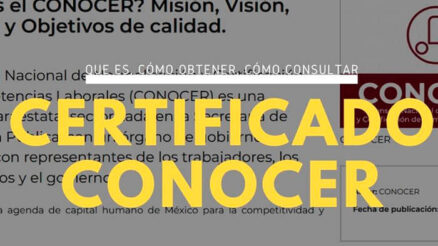 Certificado CONOCER