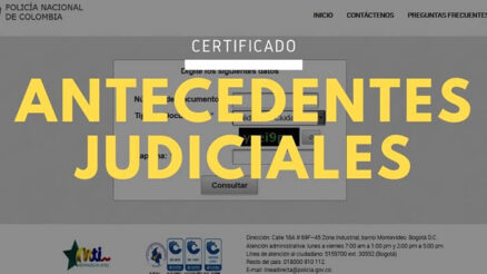 Certificado de antecedentes judiciales en Colombia