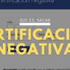 Certificación negativa