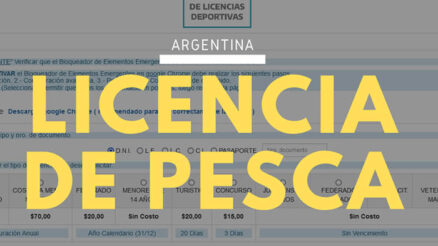 ¿Qué es una licencia de pesca en Argentina?