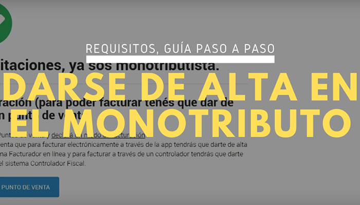 CÓMO DARSE de ALTA en el MONOTRIBUTO | Guía paso a paso