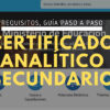 Certificado analítico secundario online