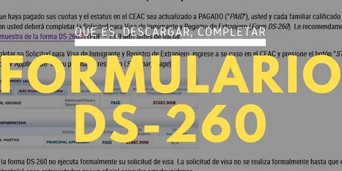 Formulario DS-260