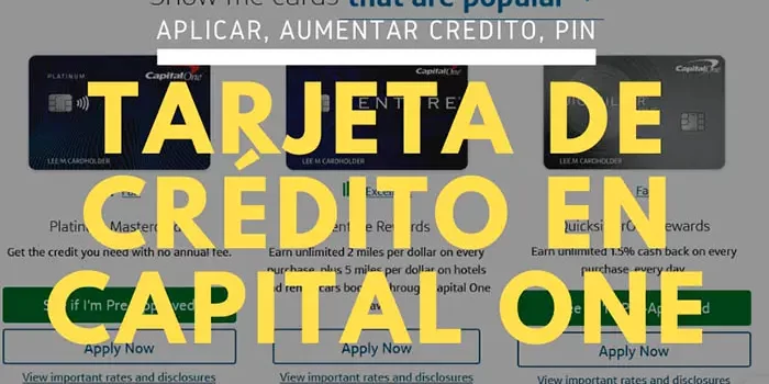 Tarjeta de crédito en Capital One