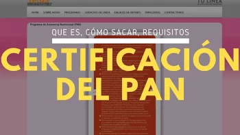 Qué es la certificación del PAN
